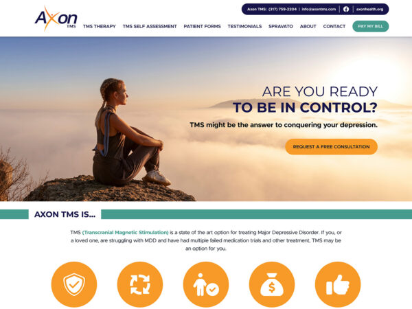 Axon TMS desktop home page